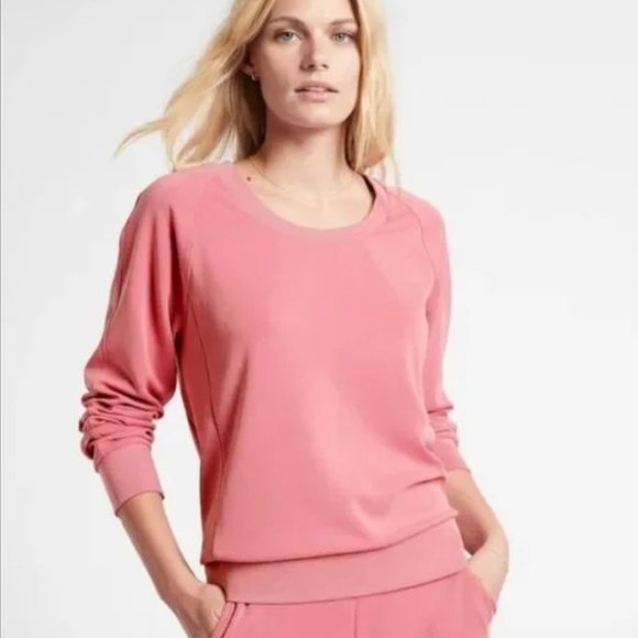 Athleta Tops - Athleta Antique Rose Seasoft Sweatshirt Women Size Small